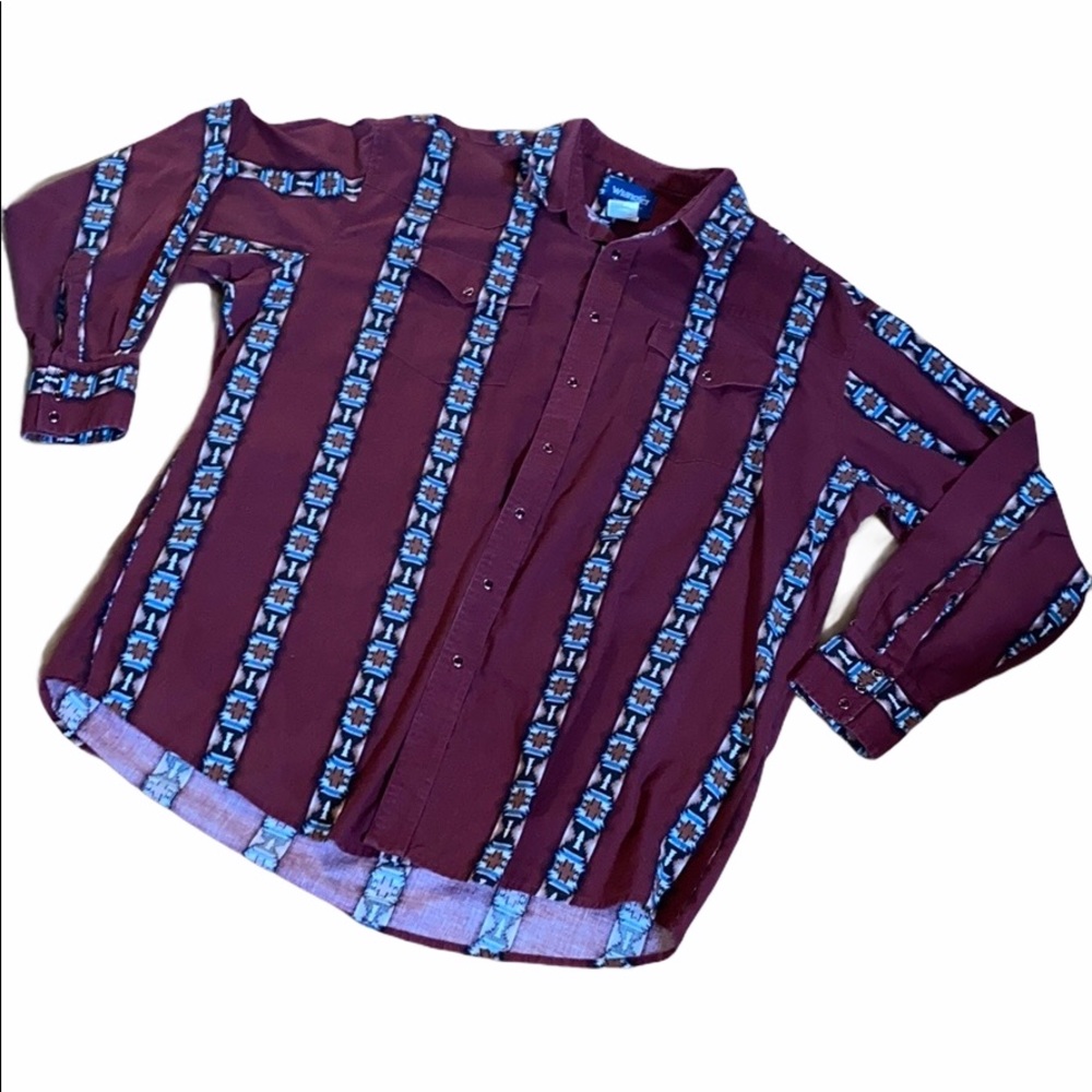 Vintage Western Wrangler Button-down. Size 3X